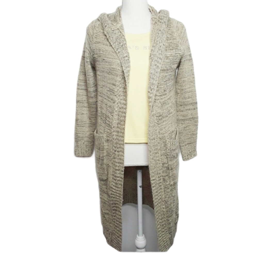 SIENNA SKY Long Hooded Knit Cardigan EUC sz S